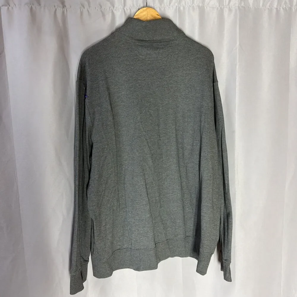 Polo Ralph Lauren Shawl Collar Cardigan Gray Cotton Sweater Men’s Button Front